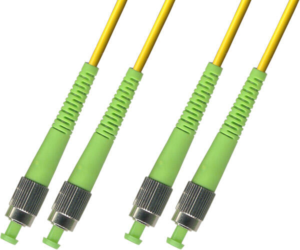 P-SM9-D3Y-FCA-FCA-xx Fiberworks AS  Snor SM DPX FC/APCR-FC/APCR xx m 9/OS2 G.657.A2 2x &#248;3mm Gul